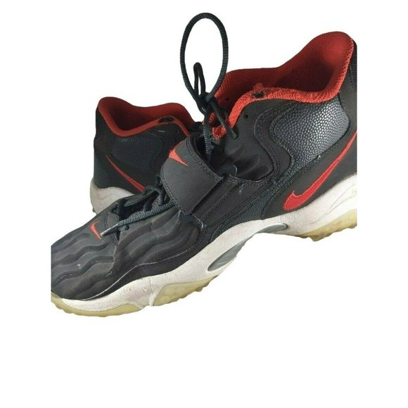 Nike Zoom Air Mens 13 Red Grey 2012 Basketball Shoes 554989 Sneakers - Picture 4 of 12